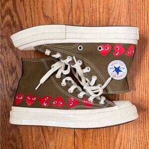 Comme des Garçons PLAY x Converse Chuck Taylor High-Top Sneakers – Olive